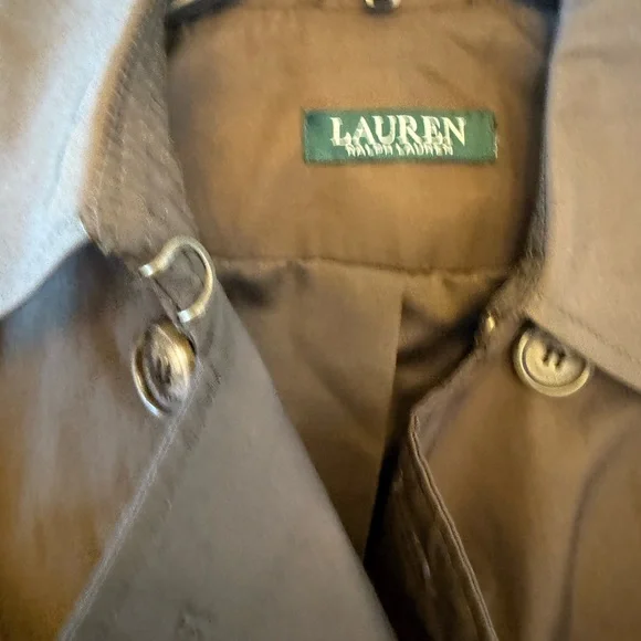 Ralph Lauren Brown trench coat size small - Picture 5 of 6